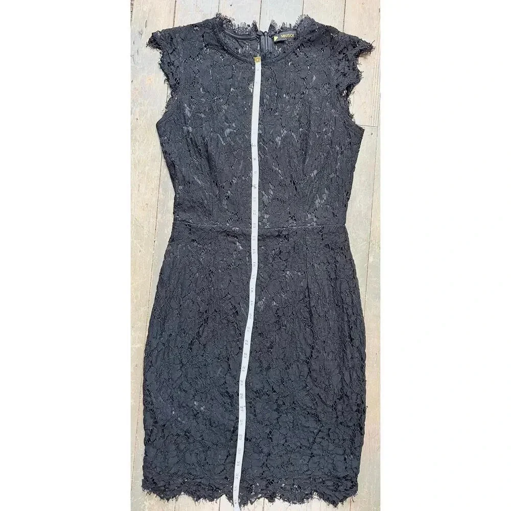 Miusol Women's Floral Lace Slim Evening Cocktail Lined Mini Dress Size Medium - Picture 14 of 14